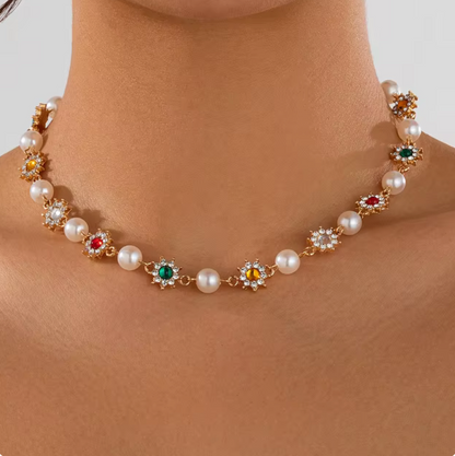 CloveLux™ Pearl Charm Necklace